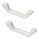 Set van 2 caravan handvatten/handvaten - wit