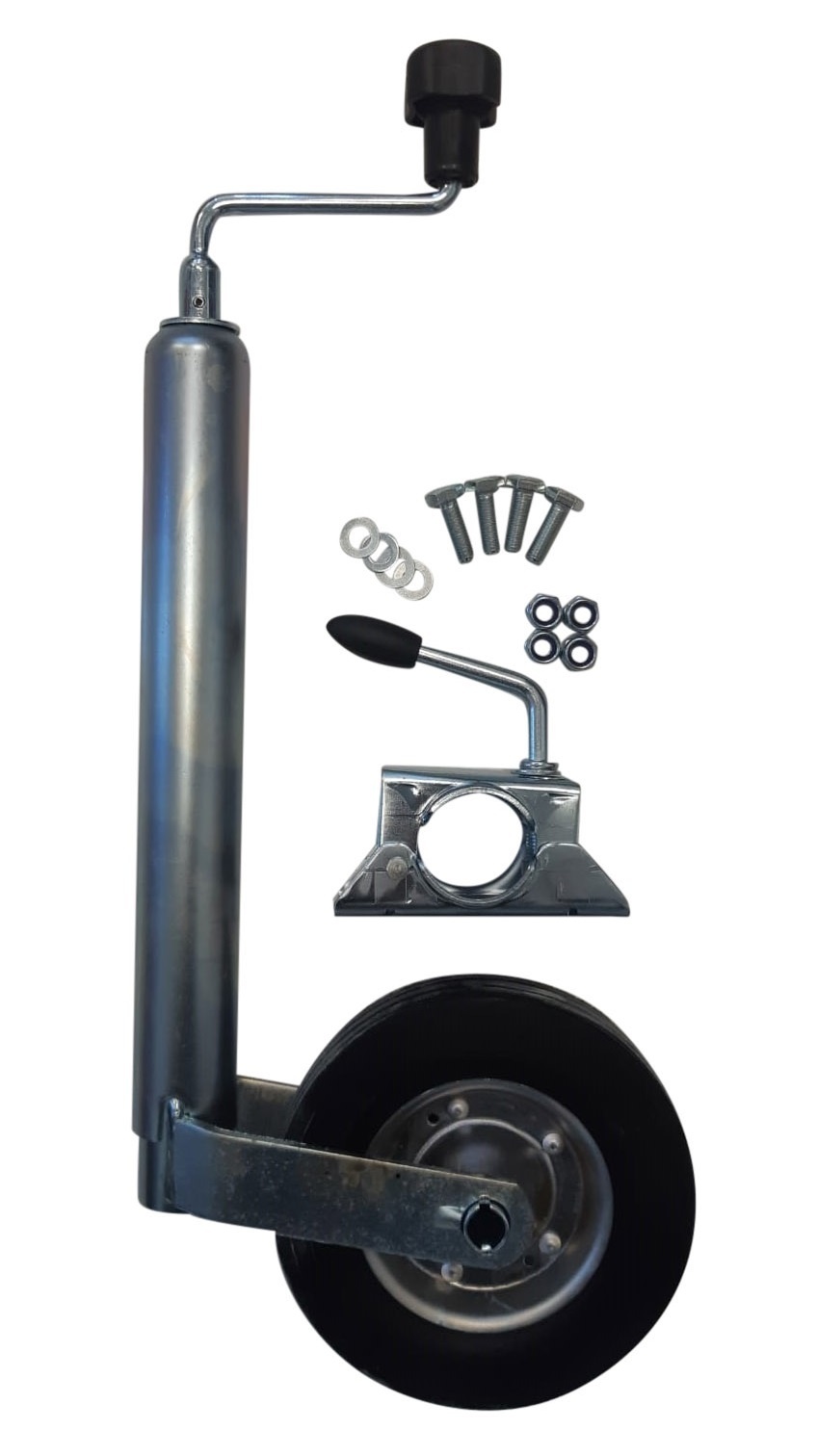 Complete neuswiel set - 48 mm - bestaande uit neuswiel, neuswiel klem en bevestigingsmaterialen