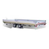 Geremde Eduard multitransporter - 606x220 cm - 3500 kg bruto laadvermogen - 63 cm laadvloerhoogte - 30 cm borden - inclusief oprijplaten