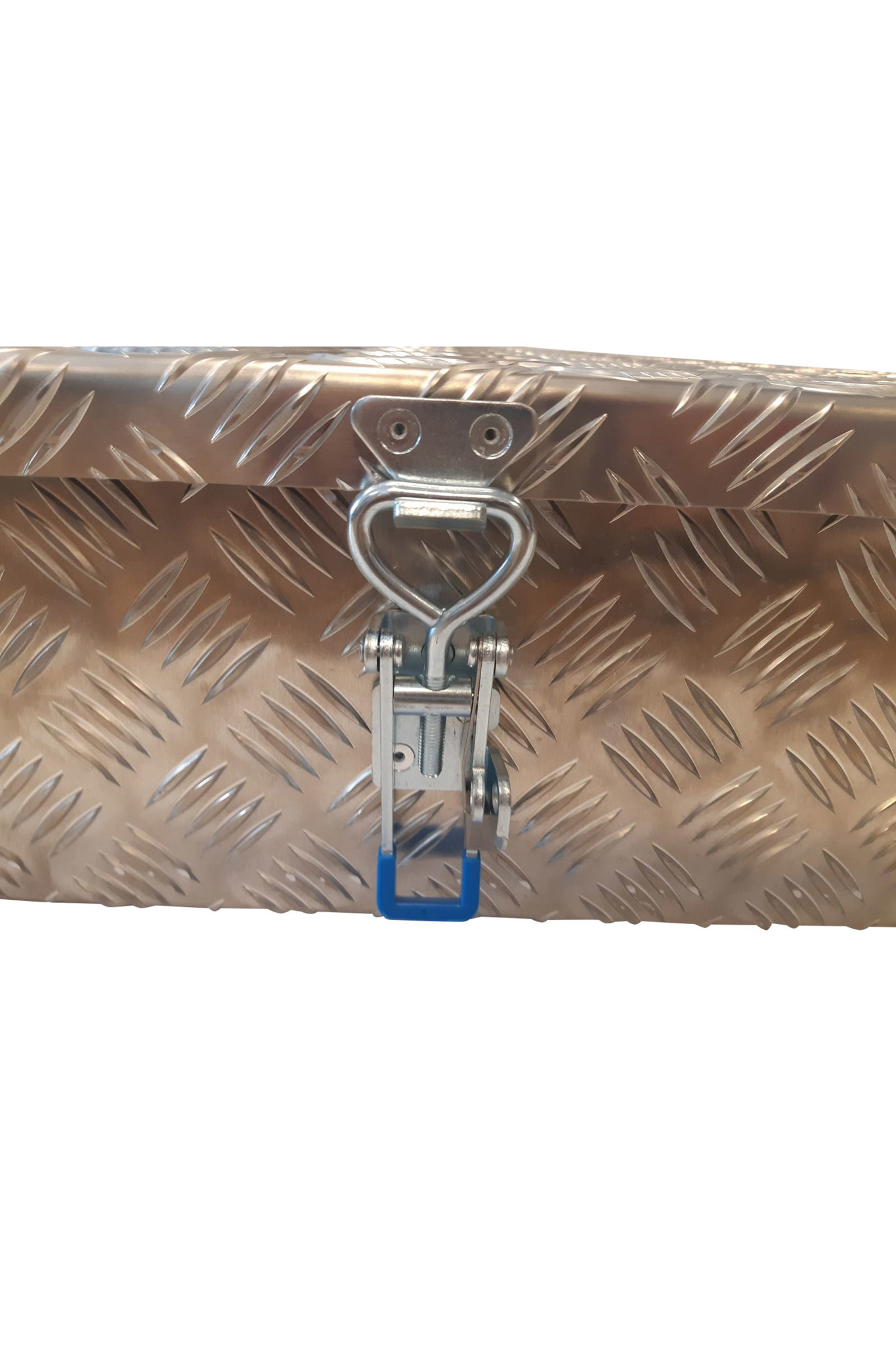 DE HAAN BOX HE - 1200x391x190 mm - waterdichte en stofdichte aluminium traanplaat disselkist - voorzien van vlinderslot of t-sluiting