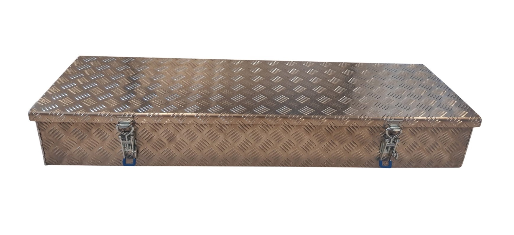 DE HAAN BOX HE - 1200x391x190 mm - waterdichte en stofdichte aluminium traanplaat disselkist - voorzien van vlinderslot of t-sluiting