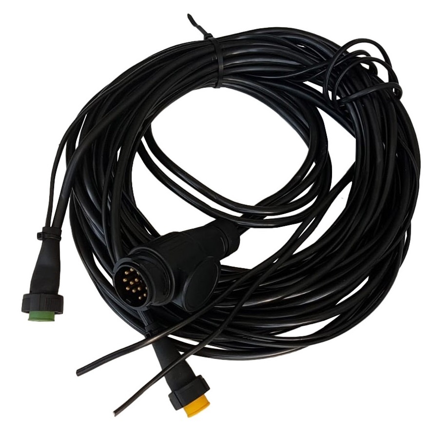 Aspock hoofdkabel - 6,3 meter lang - 13-polig - voorzien van 2x 8-polige connector - inclusief aftakkingen