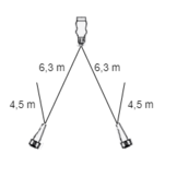 Aspock hoofdkabel - 6,3 meter lang - 13-polig - voorzien van 2x 8-polige connector - inclusief aftakkingen