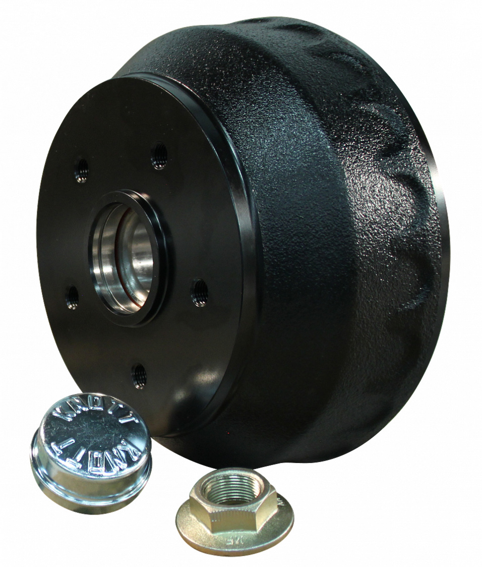 Knott remtrommel - 200x50 mm - 5x112 - inclusief flensmoer en naafdop