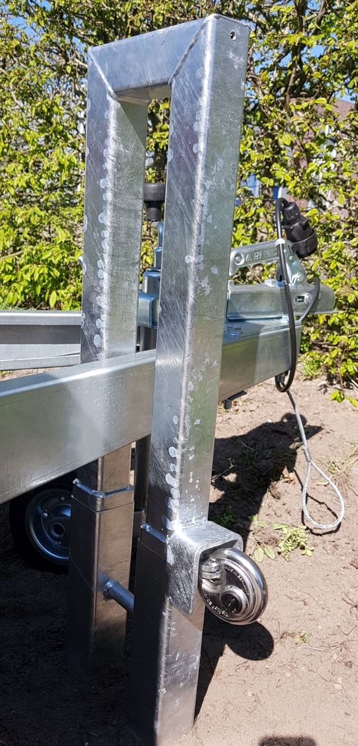 Anti-diefstal parkeerpaal - geschikt voor alle aanhangers met een v-dissel