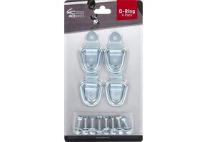 D-ring - 4 stuks - inclusief bevestigingsmaterialen