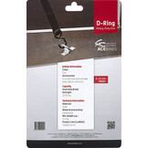 Premium D-ringen van Acebikes - verpakt in blister - inclusief bevestigingsmaterialen