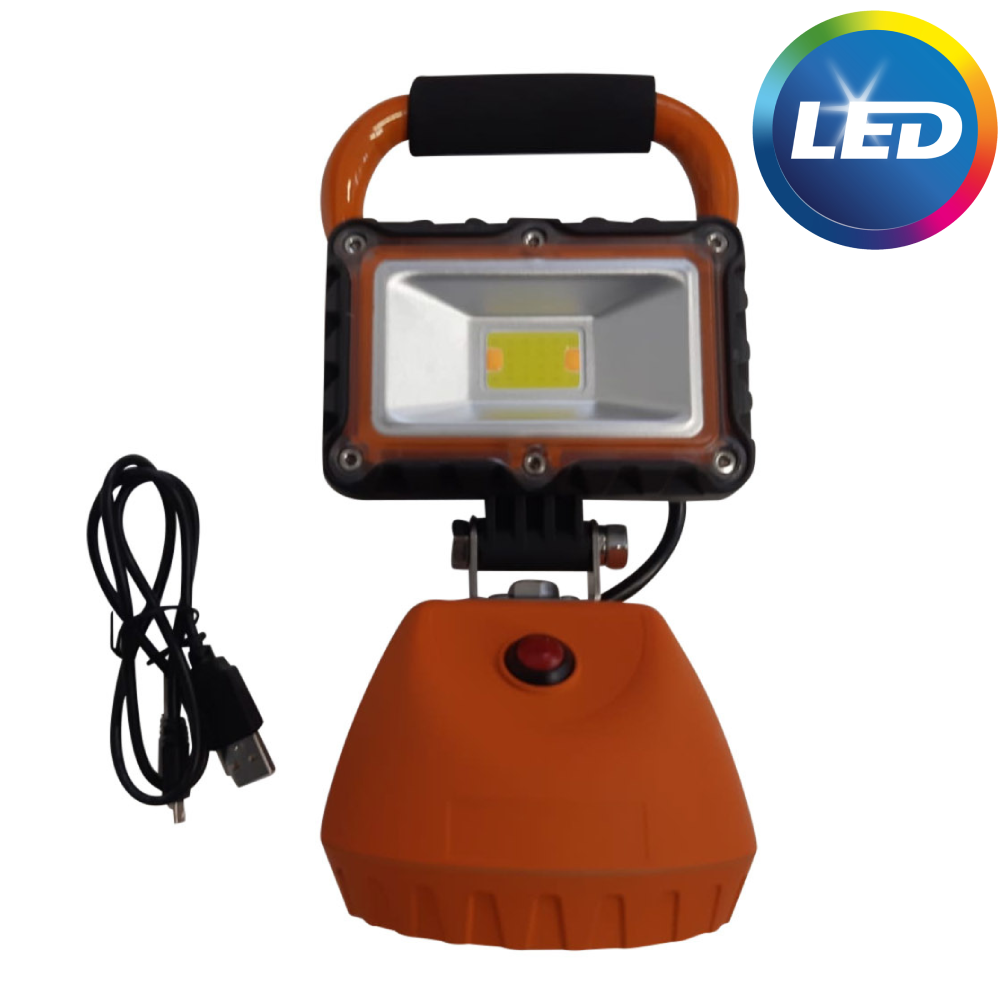 Werklamp LED - 10W - 5V - 1000LM - oplaadbaar - voorzien van handvat en steun