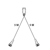 LED set met 9 meter hoofdkabel - 13 polig - inclusief aftakkingen