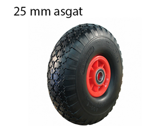 Steekwagenwiel 4.00-4 anti-lek - 125 kg - 25 mm