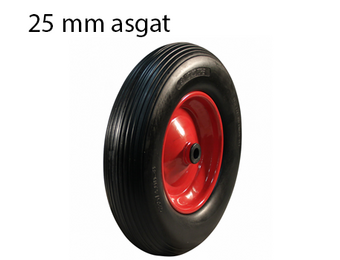 Kruiwagenwiel 4.00-8 Anti-lek en stalen velg 200 kg - 25 mm