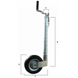 Ifor Williams neuswiel - 48 mm - geribt - 150 kg - stalen velg