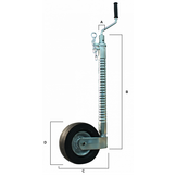 Ifor Williams neuswiel - 48 mm - geribt - 250 kg - stalen velg