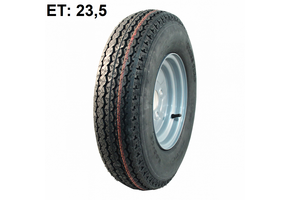 Wiel 5.00-10 (4x100) 440kg - 6PR - naaf 60 mm