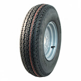 Compleet 10 inch wiel - 5.00-10 band + velg - opel steek: 4x100 - 450 kg - 8PR - 60 mm asgat/naafdiameter