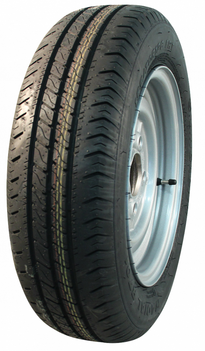 Compleet 13 inch wiel - 175/70R13 band + velg - steek: 4x130 - 530 kg - 85 mm asgat/naafdiameter
