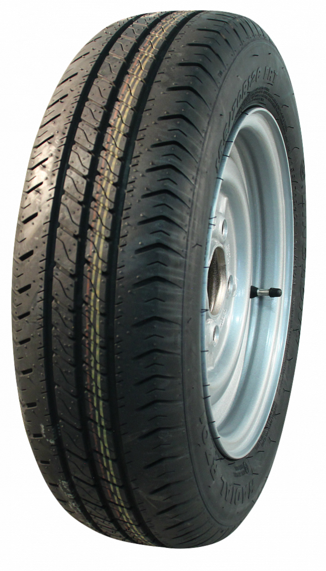 Compleet 13 inch wiel - 185/70R13 band + velg - steek: 4x130 - 530 kg - 85 mm asgat/naafdiameter