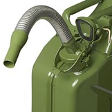 Jerrycan 20 liter -flexibele schenktuit 20 mm - perfect voor opslag van brandstof