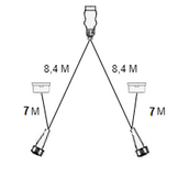 Aspock hoofdkabel - 8,4 meter lang - 13-polig - voorzien van 8-polige connectoren - inclusief voorgemonteerde markeringsverlichting - Plug&Play