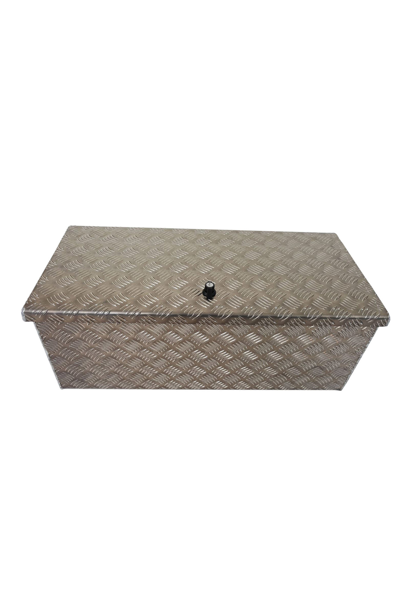 DE HAAN BOX L - 750x380x280 mm - waterdichte en stofdichte aluminium traanplaat disselkist - voorzien van vlinderslot, spansluiting of t-sluiting