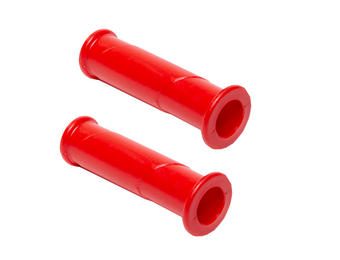 Handvatten rood - hard rubber - premium - set van 2 stuks