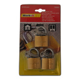 3 stuks hangslot met gelijke sleutel - 40 mm - gelijksluitend