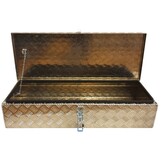 DE HAAN BOX H - 900x380x190 mm - waterdichte en stofdichte aluminium traanplaat disselkist - voorzien van vlinderslot of spansluiting