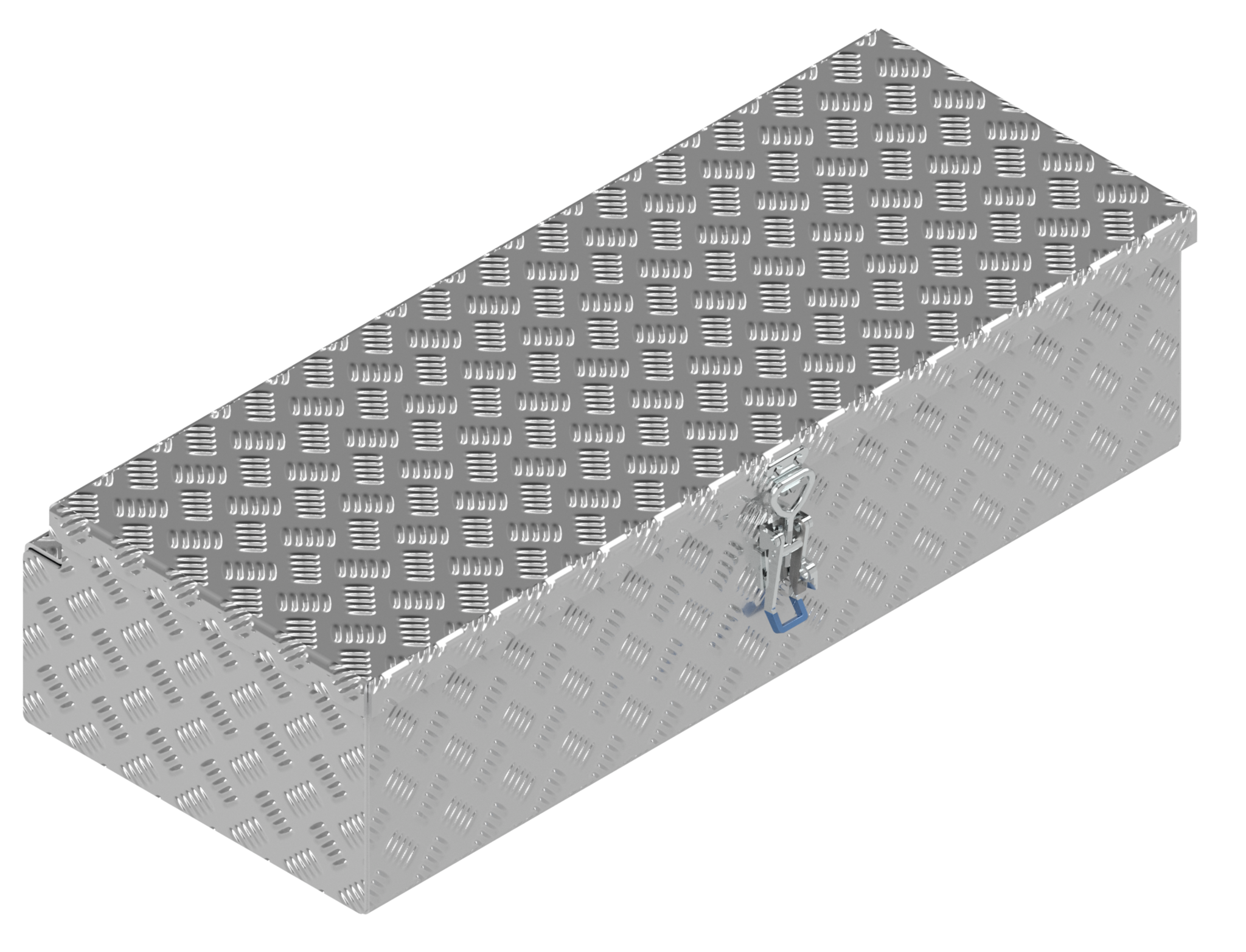 DE HAAN BOX HS - 914x387x230 mm - waterdichte en stofdichte aluminium traanplaat disselkist - voorzien van vlinderslot, spansluiting of t-sluiting