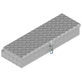 De Haan Box HM - 900x320x150 mm - waterdichte en stofdichte aluminium traanplaat disselkist  - voorzien van spansluiting