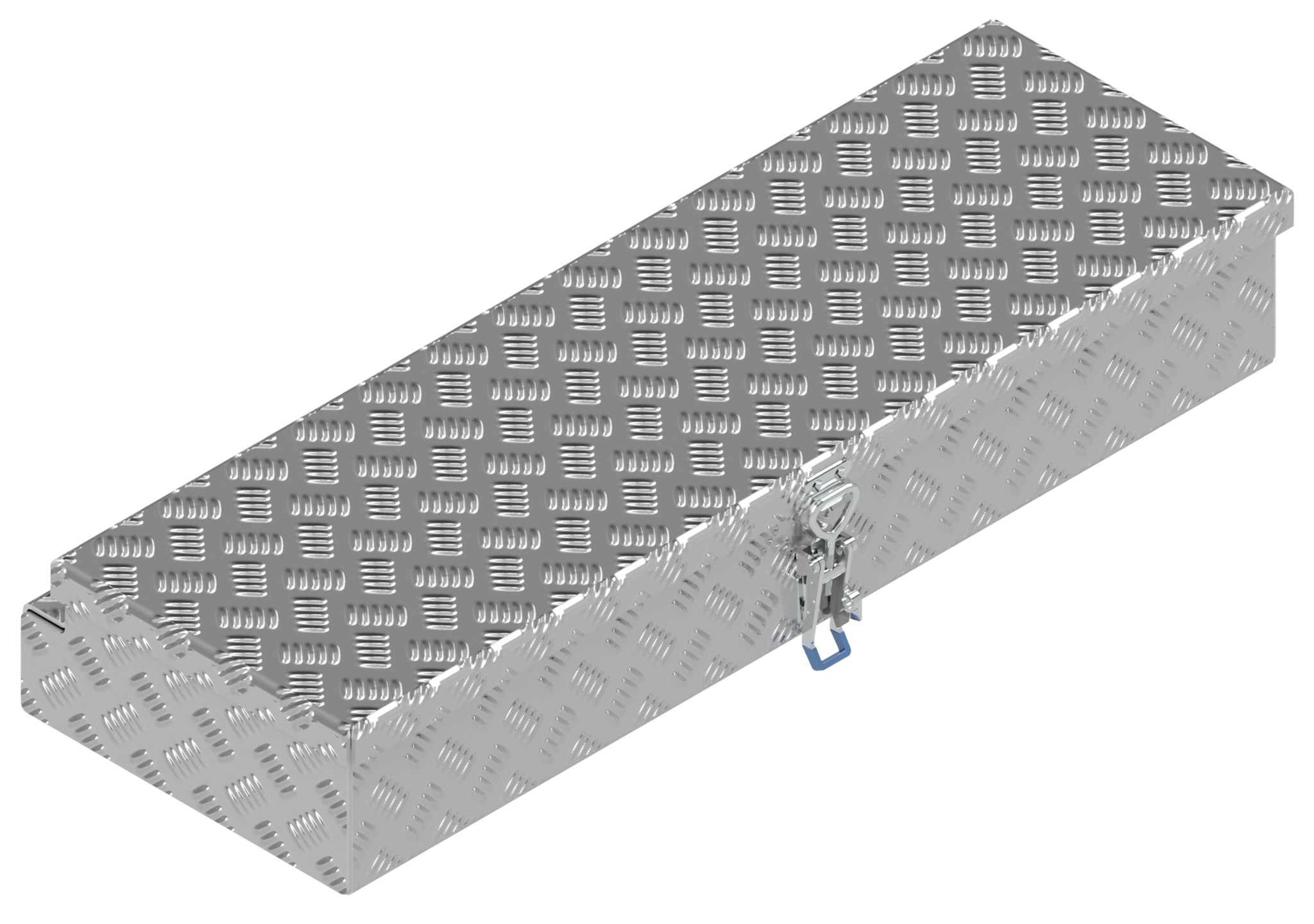 De Haan Box HM - 900x320x150 mm - waterdichte en stofdichte aluminium traanplaat disselkist - voorzien van spansluiting