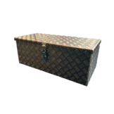DE HAAN BOX HL - 1618x391x190 mm - waterdichte en stofdichte aluminium traanplaat disselkist - voorzien van vlinderslot of spansluiting