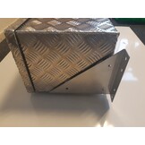 DE HAAN BOX OS - 764x267x250 mm - waterdichte en stofdichte aluminium traanplaat disselkist  - voorzien van vlinderslot of t-sluiting