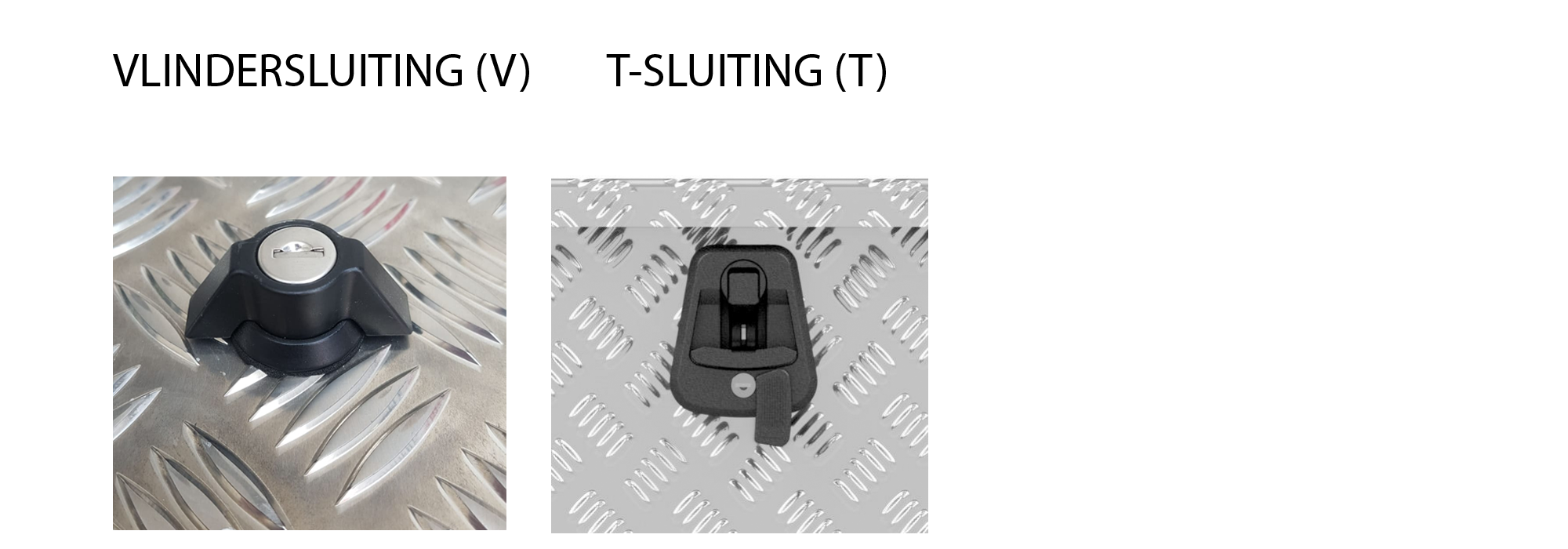 DE HAAN BOX OS - 764x267x250 mm - waterdichte en stofdichte aluminium traanplaat disselkist - voorzien van vlinderslot of t-sluiting