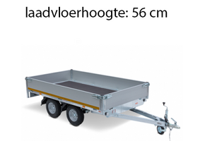 330x180 cm - 2700 kg - 30 cm borden - geremd