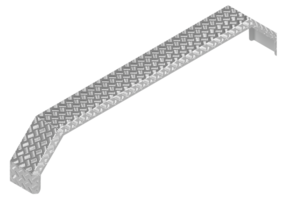 Spatbord Alu tridem 5-kant 2250x240x400 mm