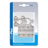Multifunctionele accupoolklemmen - 12 - 24V - (-) is 17,5 mm - (+) is 19 mm