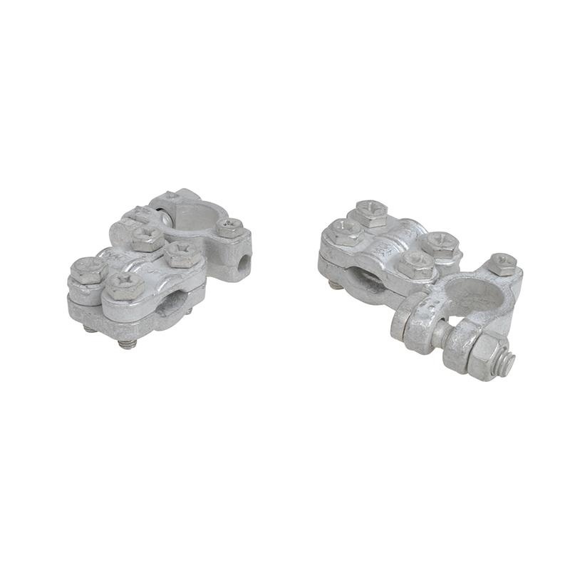 Multifunctionele accupoolklemmen - 12 - 24V - (-) is 17,5 mm - (+) is 19 mm