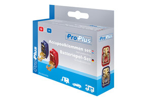 Accupoolklemmen set (+) en (-) - snelaansluiting