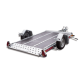 Zakbare motortrailer TEMARED MOTO-QUAD 2616 - 264x161 cm - 750 kg - ongeremd - motor/quad trailer - voorzien van handpomp
