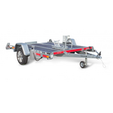 Zakbare motortrailer TEMARED MOTO-QUAD 2616 - 264x161 cm - 750 kg - ongeremd - motor/quad trailer - voorzien van handpomp