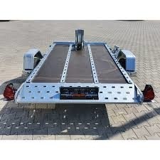 Zakbare motortrailer TEMARED MOTO-QUAD 2616 - 264x161 cm - 750 kg - ongeremd - motor/quad trailer - voorzien van handpomp
