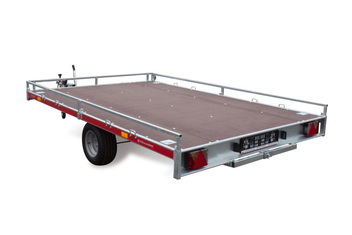 Quad trailer -300x200 cm - Temared QUAD 2 3020C - 1350 kg - inclusief oprijplaten