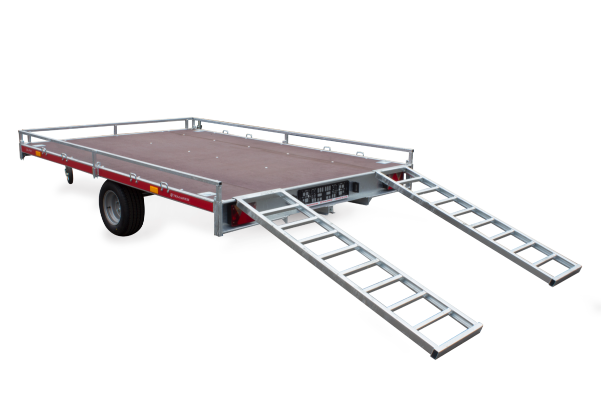 Quad trailer -300x200 cm - Temared QUAD 2 3020C - 1350 kg - inclusief oprijplaten
