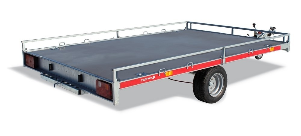 Quad trailer -300x200 cm - Temared QUAD 2 3020C - 1350 kg - inclusief oprijplaten
