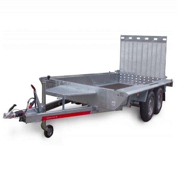 TEMARED machinetransporter 350x160 cm - 3500 kg - geremd - machinetransporter met oprijklep