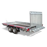 TEMARED machinetransporter 350x160 cm - 3500 kg - geremd - machinetransporter met oprijklep