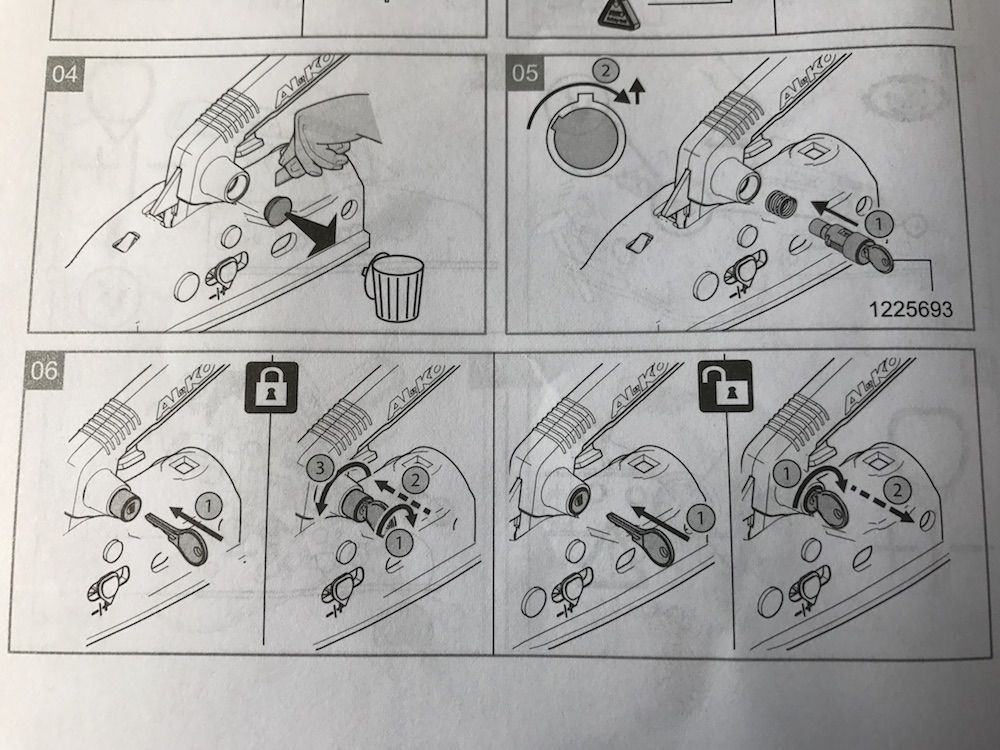 Origineel steekslot voor AL-KO koppeling AK161/AK270 - inclusief safety-ball