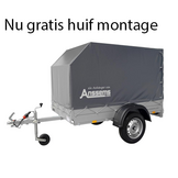 Anssems GT 750 bakwagen - 750 kg bruto laadvermogen - 251x126 cm laadoppervlak - ongeremd - inclusief voorgemonteerde huif