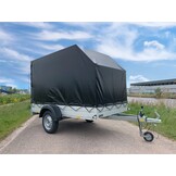 Anssems GT 750 bakwagen - 750 kg bruto laadvermogen - 251x126 cm laadoppervlak - ongeremd - inclusief voorgemonteerde huif
