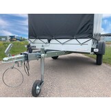 Anssems GT 750 bakwagen - 750 kg bruto laadvermogen - 251x126 cm laadoppervlak - ongeremd - inclusief voorgemonteerde huif